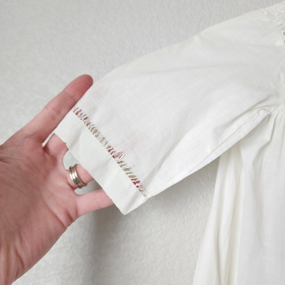 VICTORIAN Hand Embroidered Floral Christening Gown - Picture 7 of 11